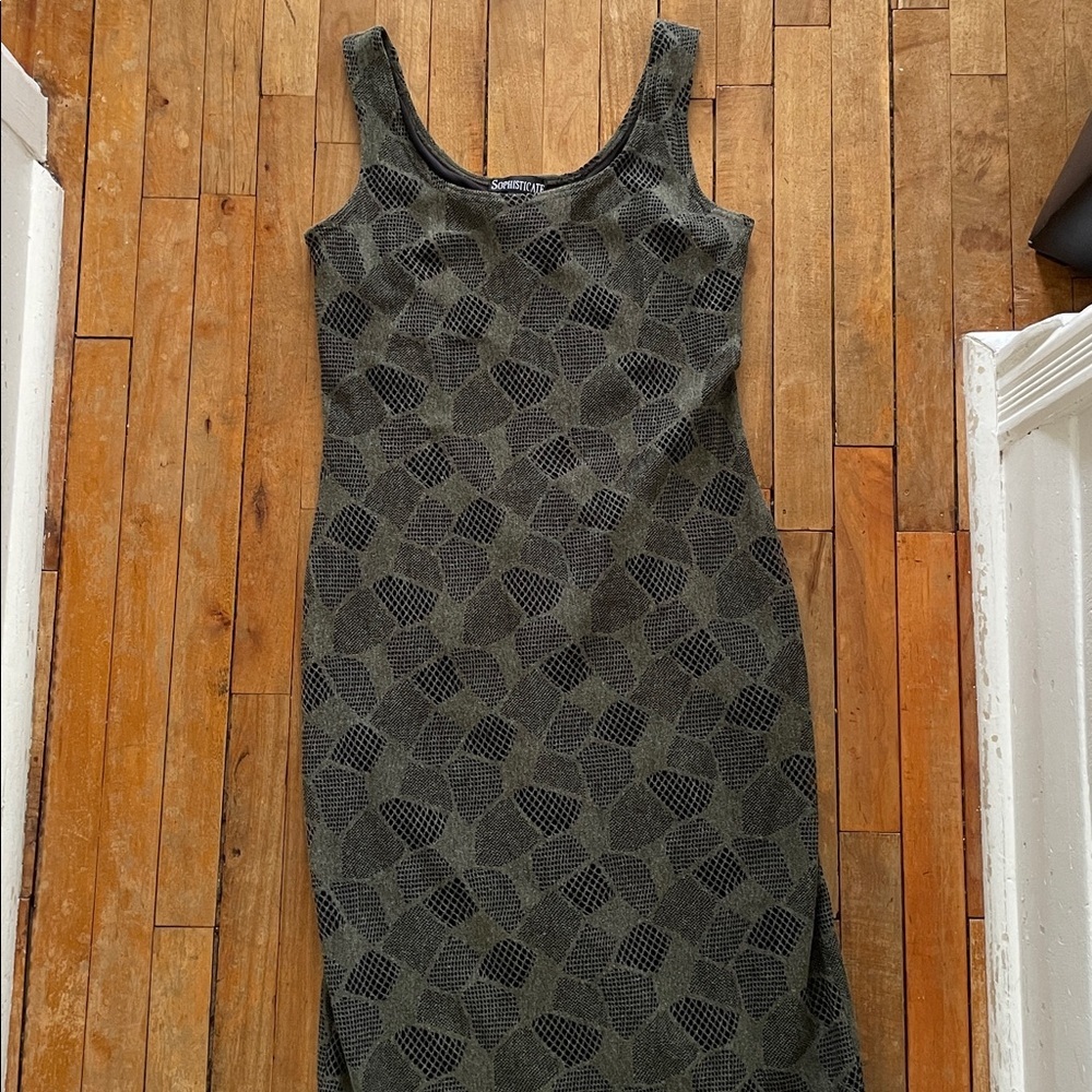 One of a kind 90s Vintage Sophisticate textured dress-medium - Picture 3 of 11